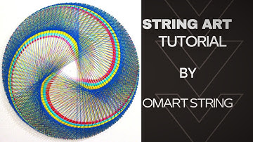 DIY String Art Mandala Spiral Geometric Pattern How to Make