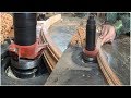 How to Make Curved Timber Mouldings // Woodworking Making Wood Curved Crown Molding With Big Router