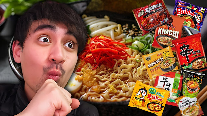 جربت كل أنواع الراميان الكوري 🍜