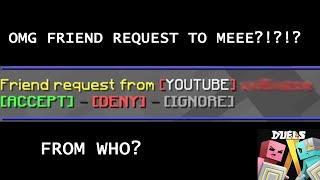 Friended by a YOUTUBE RANK | Hypixel Duels