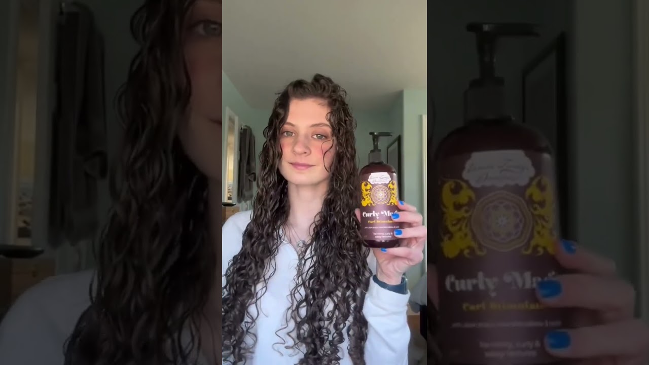 The curly girl method using Curly Magic & Good Hair! 🧡