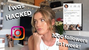 My instagram was HACKED! & how i gained over 1000 followers in a week