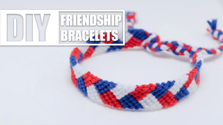 DIY Three Colors Candy Stripe Friendship Bracelets | Easy Tutorial for Beginners