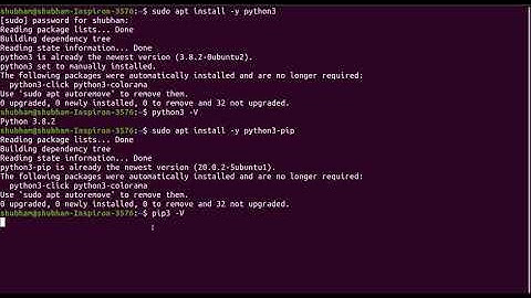 How to install python 3.8 and pip3 on Ubuntu