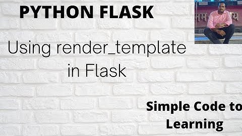 5: Python Flask Tutorial for Beginners || Using render_template in Flask (Hindi)