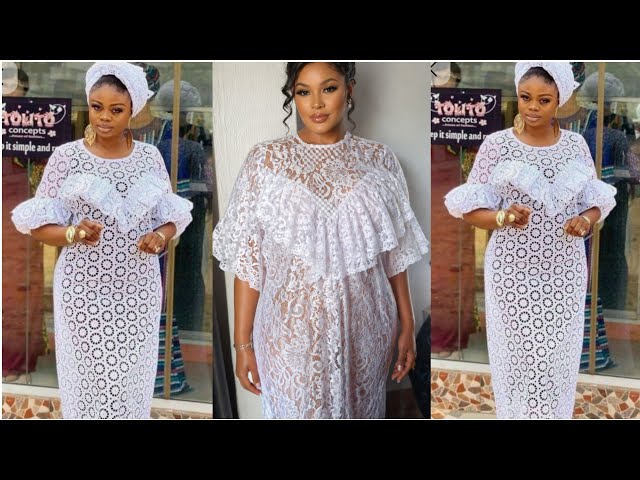 a line lace dress patterns Elegant A-Line Lace Gown ✨ Easy & Stylish Tutorial | Beginner's Friendly