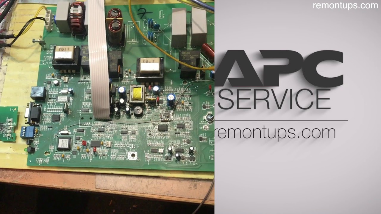 Ремонт ИБП APC с дохлым процом. Колхозим логику запуска - YouTube