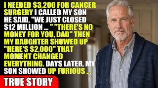 My Successful Son Refused $3,500 For My Cancer Surgery - My Struggling Daughter Gave Me Everything.