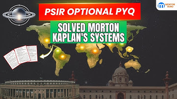 PSIR Optional PYQ Solved Morton Kaplan