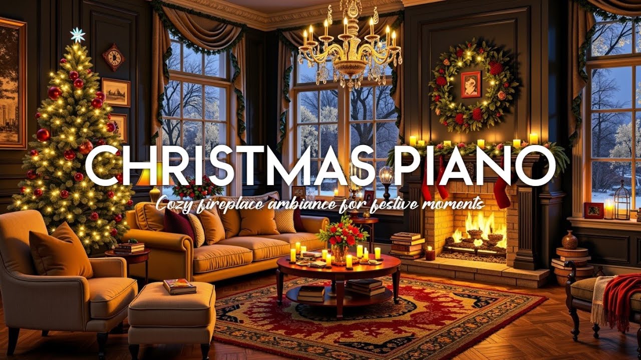 Cozy Christmas Piano Music 2026 | Relaxing Fireplace Ambiance - YouTube