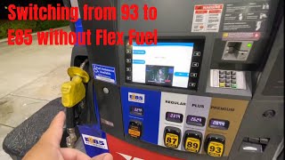 How to switch from 93 to E85 without Flex fuel. Resimi