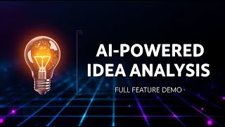 IdeaSpark: Full Feature Demo - From Idea to Strategy with AI