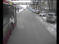 Автобус вписался в остановку. ДТП Пермь