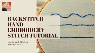 How to Work the Backstitch in Hand Embroidery