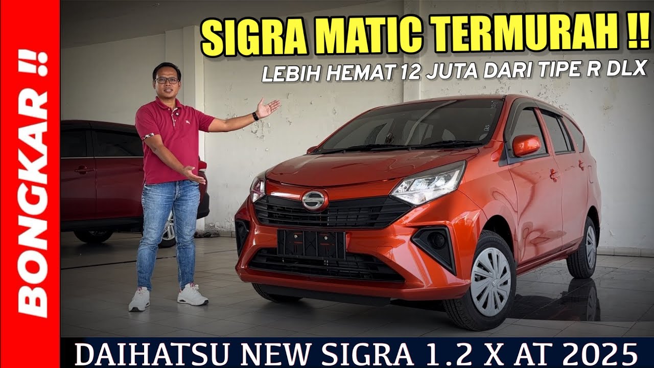 Bongkar !! DAIHATSU NEW SIGRA 1.2 X AT 2025 || REVIEW EXTERIOR & INTERIOR TERBARU