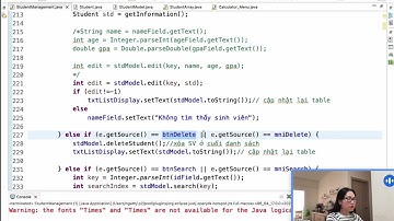 [Java][Swing] Ứng dụng quản lý sinh viên (phần 3)