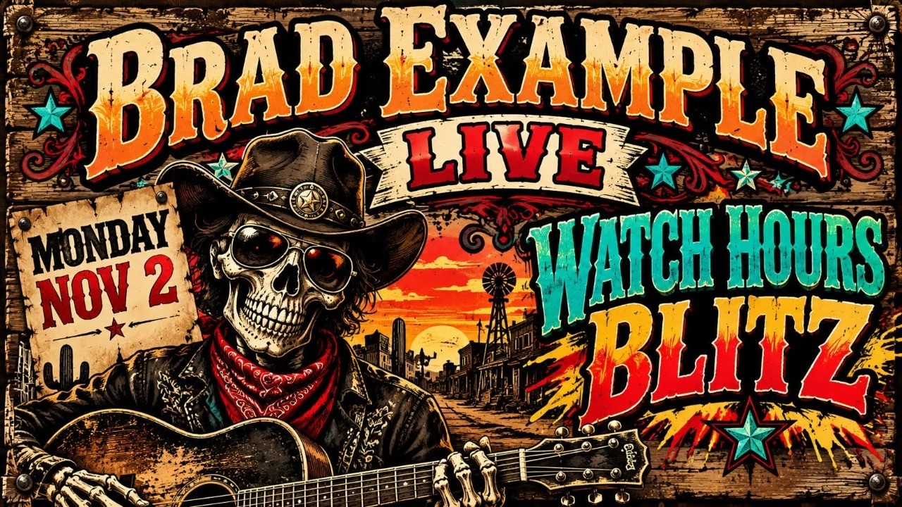 Watch Hours BLITZ Brad Example LIVE Pop-Up - YouTube