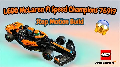LEGO McLaren F1 Speed Champions 76919 – Stop Motion Build 😱