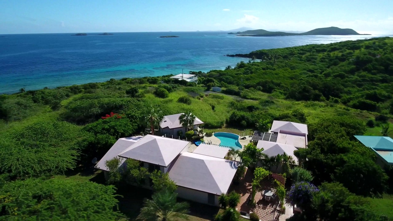 Casa Bella Vista, Culebra, Puerto Rico Real Estate Aerial Footage