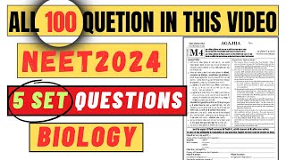 5 SET=500QUESTION OF BIOLOGY:NEET2024 Most Expected Questions 2024 | #neet2024 #neetexame #neet_test