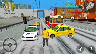 Tram and Car Driver Simulator #16 - Winter Gangster Sim - Android Gameplay