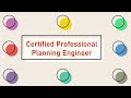 CERTIFIED PROFESSIONAL PLANNING ENGINEER COURSE (CPPE)