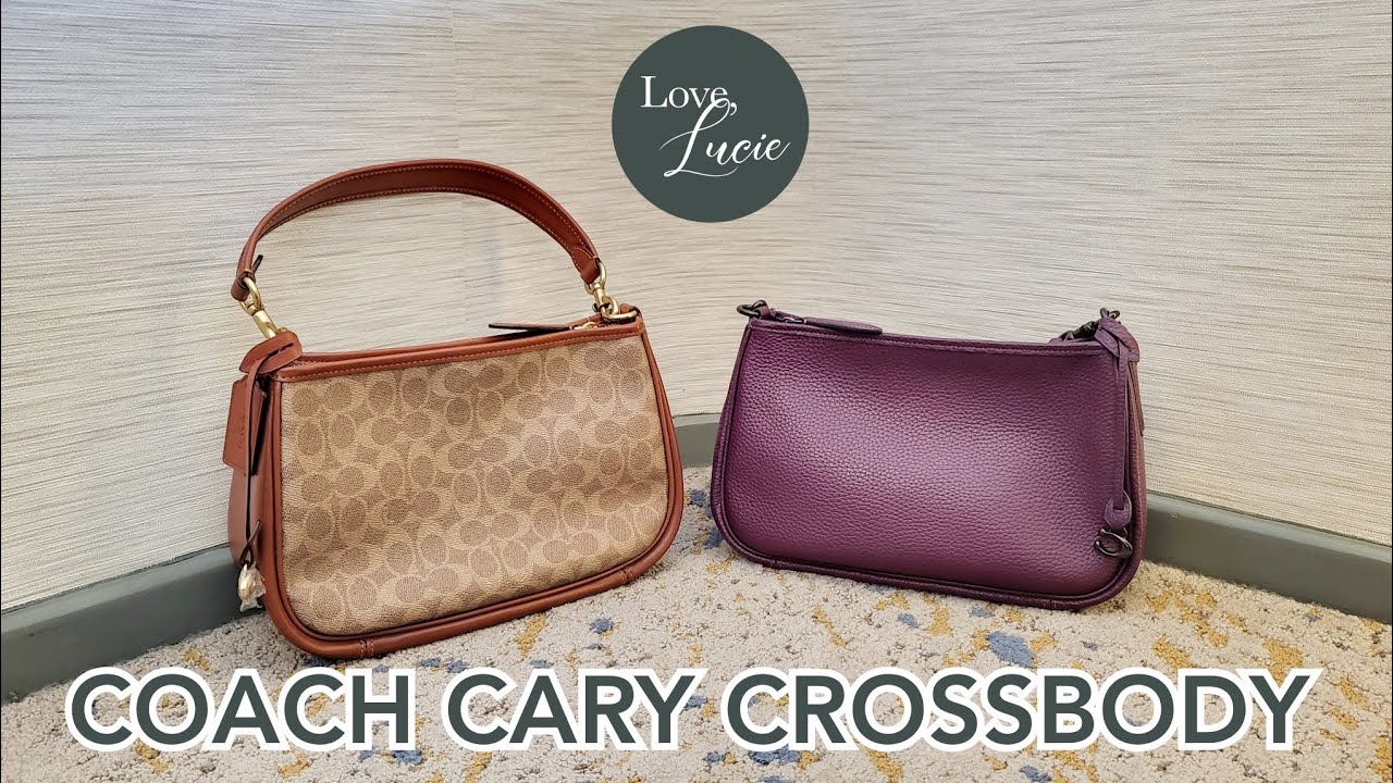 Coach Coated Canvas Signature Cary Crossbody Brown
