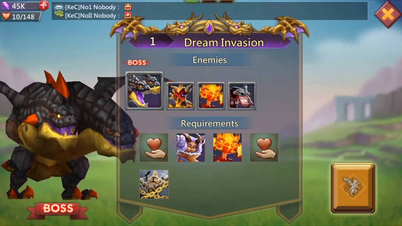 Limited Challenge Dream Witch Stage 1 Dream Invasion F2P on AUTO