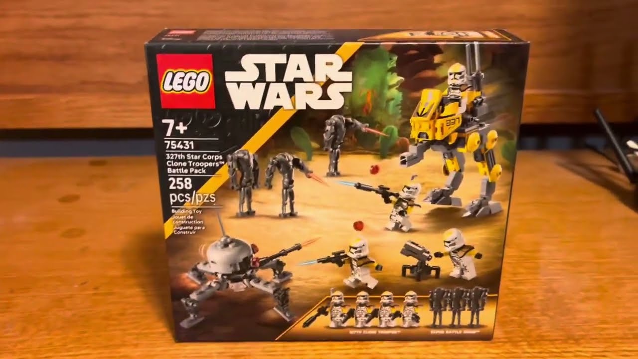 2025 Lego Star Wars 327 star corps battle pack review ￼￼