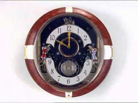 QXM228BBRH Seiko Melodies in Motion Fairy Concert Wall Clock - YouTube