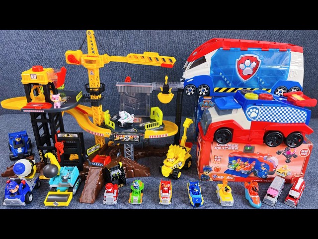 9 Minutes Satisfying with Unboxing | Engineering track vehicle and Paw Patrol set ASMR Review Toys