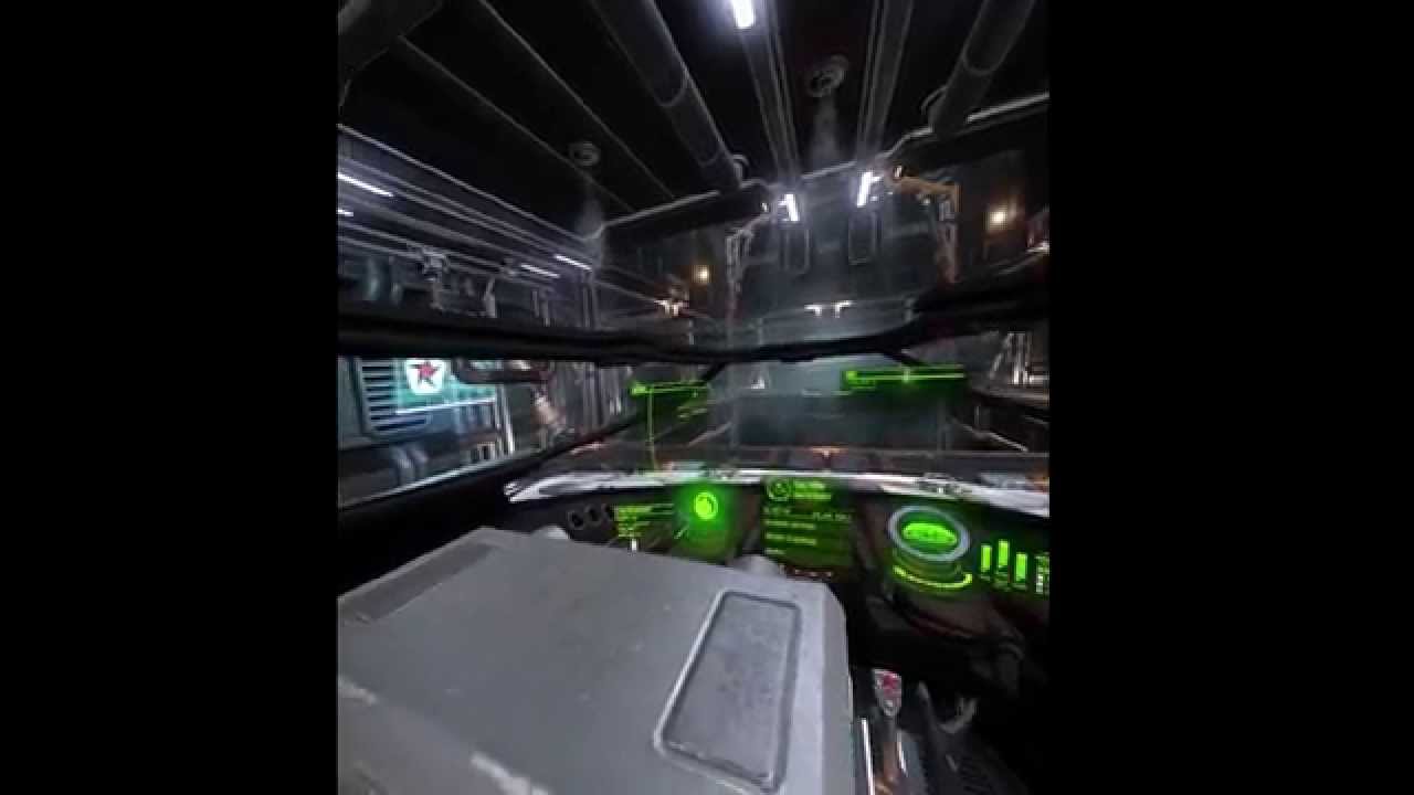 Elite: Dangerous - Walking Around The Sidewinder (with Oculus Rift DK2)