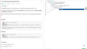 Leetcode Blind 75 Java Best Time to Buy and Sell Stock 121 Solved In Java Time and Space Complexity