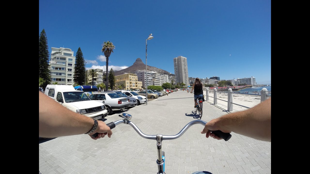 Morning cycle on the Sea Point promenade, Cape Town, Up Cycles, GoPro ...