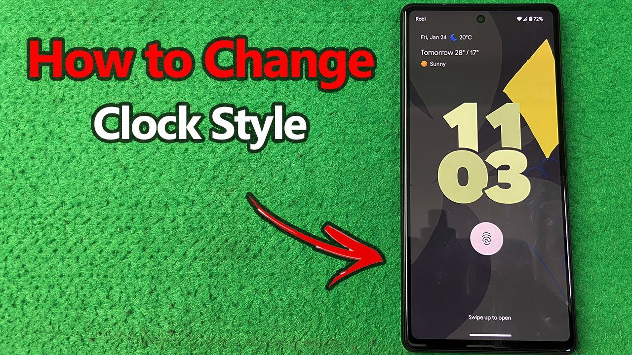 How to Change Clock Style on Lock Screen on Google Pixel | Full Guide ...