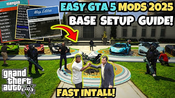 GTA 5 Modding for Beginners 2025 | Easy Base Setup Guide with Addon Cars, Bike & Latest Trainers