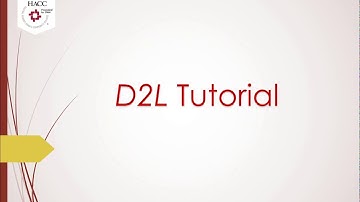 Brightspace D2L Tutorial