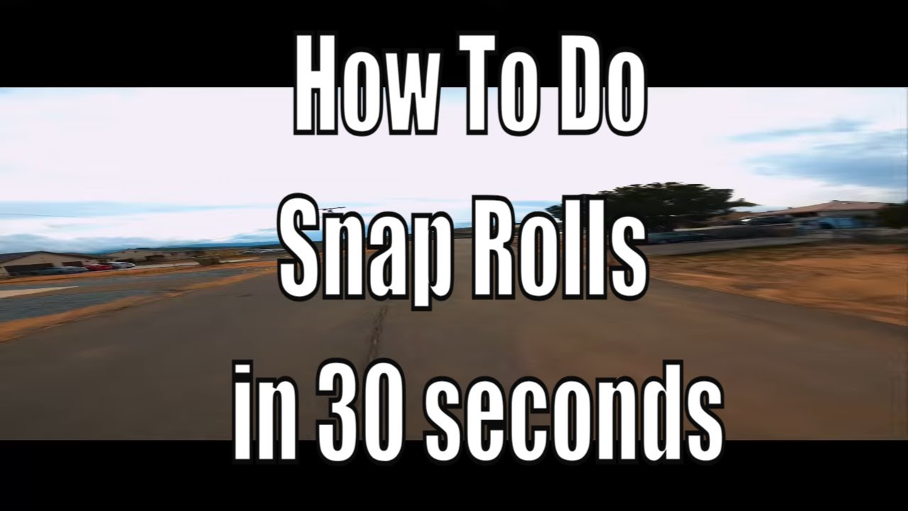 How to do Snap Rolls and Slow Rolls in 30 seconds. 🔄 