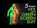 5 simple VFX with a GREEN SCREEN SUIT