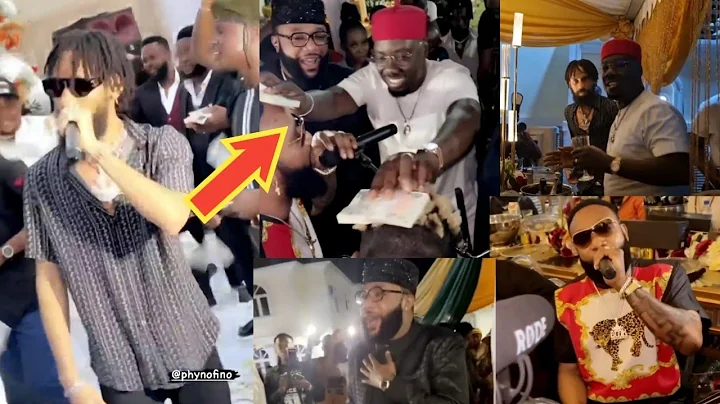 Phyno, Kcee, Emoney, Obi Cubana Storm Abba Anambra State Made Money On This Friend's Wedding