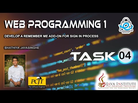 Web Programming 1 | Task 4 | Java Institute | Bhathiya Jayasinghe