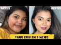 Como emagreci 25kg em 3 meses - sem sofrimento!