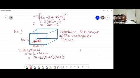 Volume of Rectangular Prism with Variables