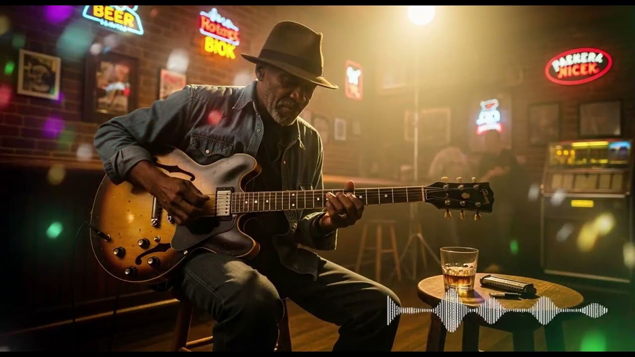 Slow Blues Instrumental | Vintage Relaxing Blues Guitar