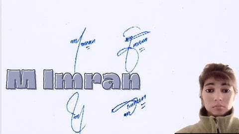 M Imran name signature