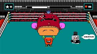 Super Meat Boy Forever Warp zone 3 - Mike Tyson's Punch-Out (Punch-Out!!) Reference