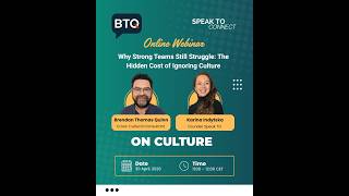 ON CULTURE: Why Strong Teams Still Struggle - The Hidden Cost of Ignoring Culture