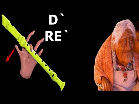 La canción que nos hizo llorar a todos, flauta dulce fácil, tutorial con animación.