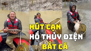 Hút cạn hồ thủy điện để bắt cá, hồ thủy điện đã xả lũ