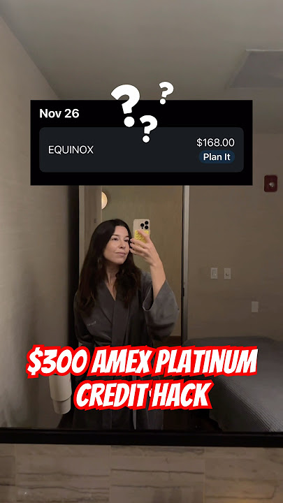 $300 Amex Platinum credit EXPIRING in 4 weeks! #americanexpress #amex #equinox #amexplatinum
